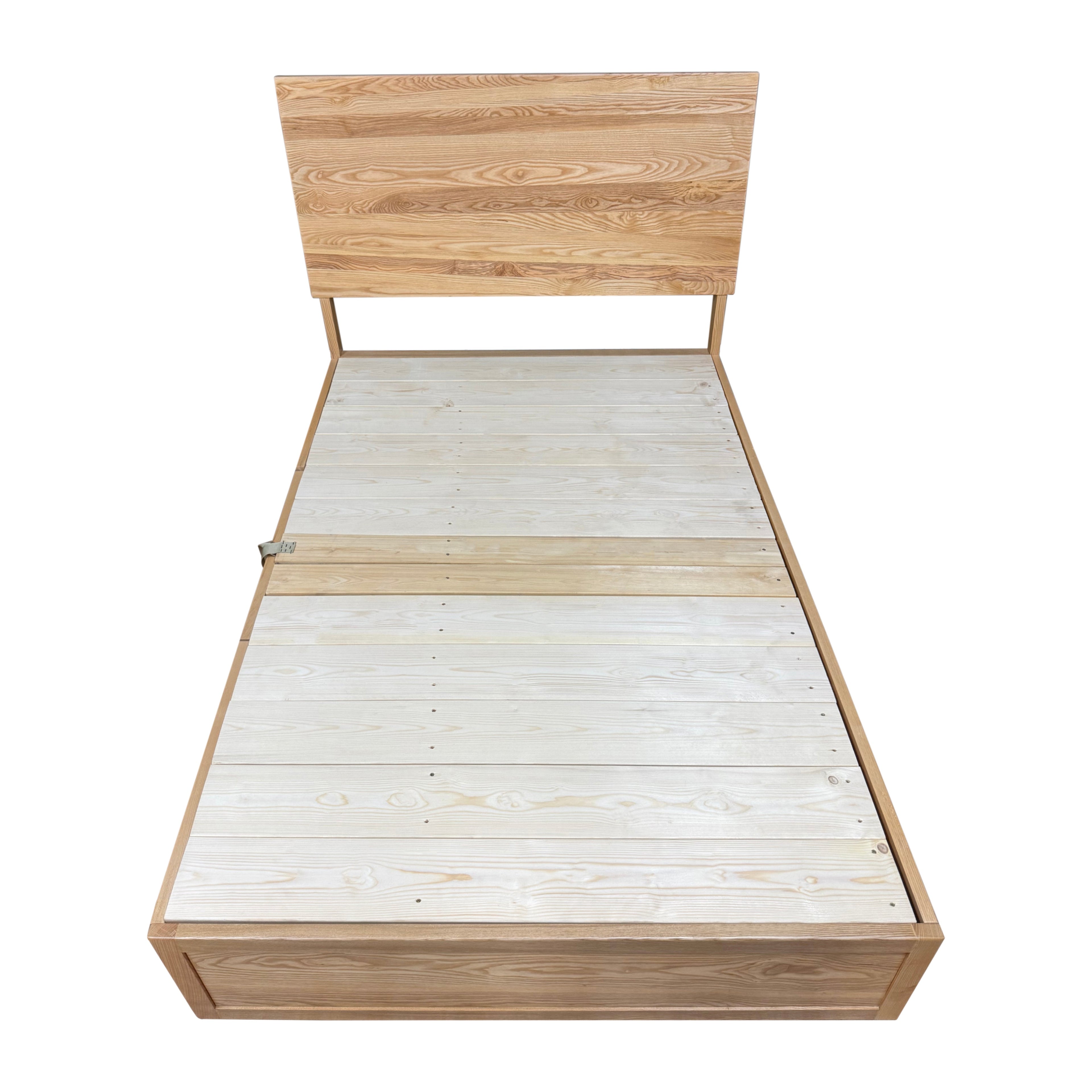 (陳列品)實木柜桶連油壓儲物床架