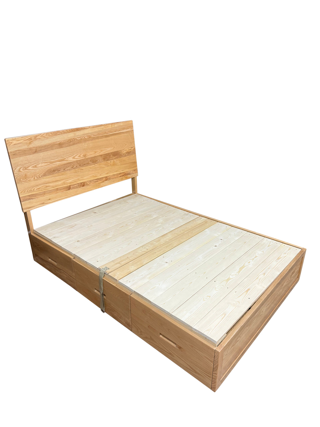 (陳列品)實木柜桶連油壓儲物床架