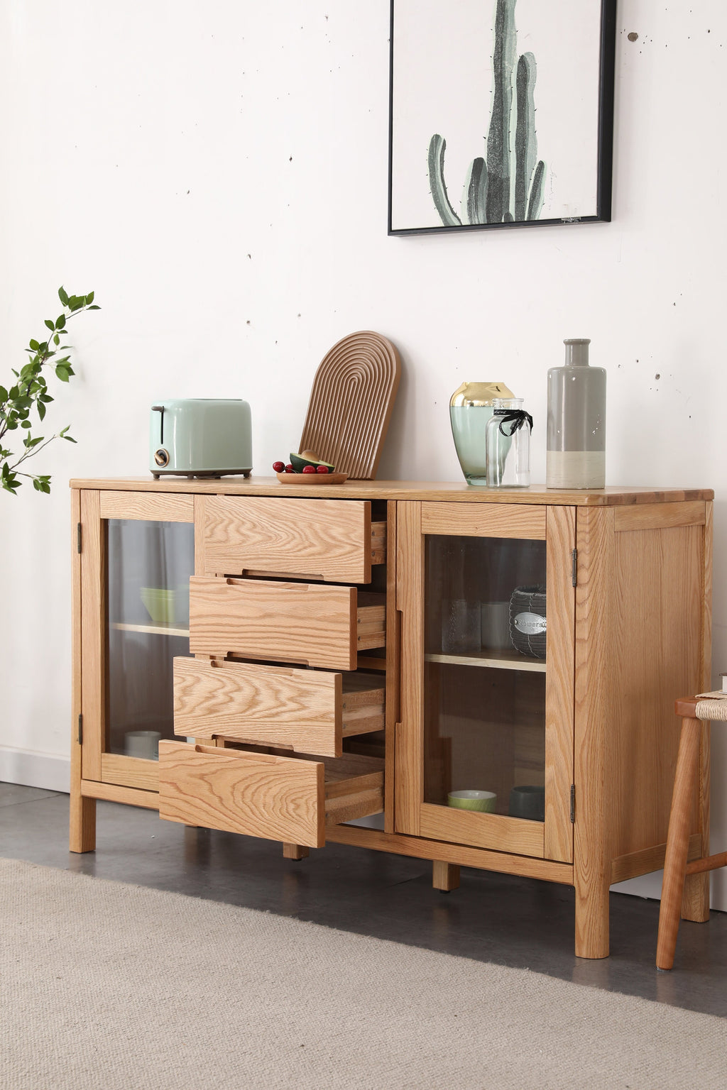 Rennen兩門四抽餐邊櫃