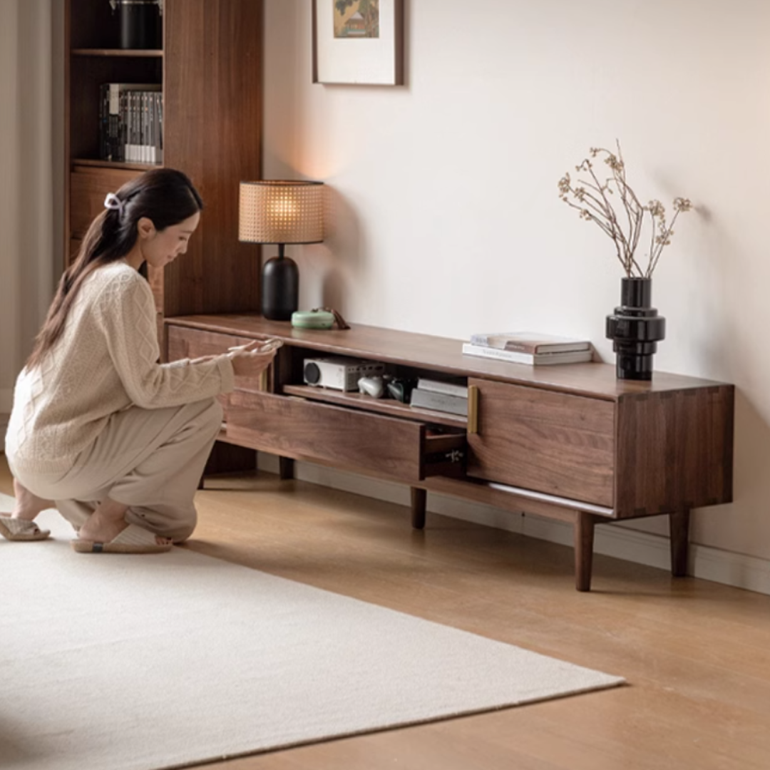 Avlon walnut TV cabinet