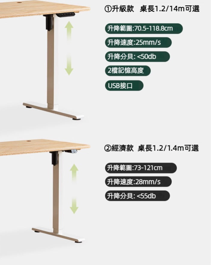 EZ solid wood lift desk