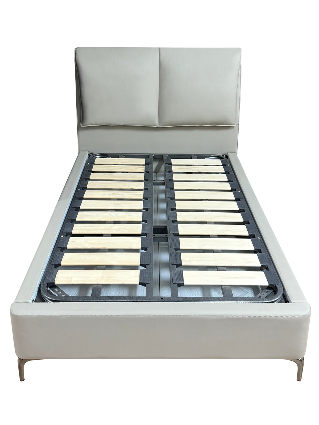 (陳列品)鋼腳皮床架