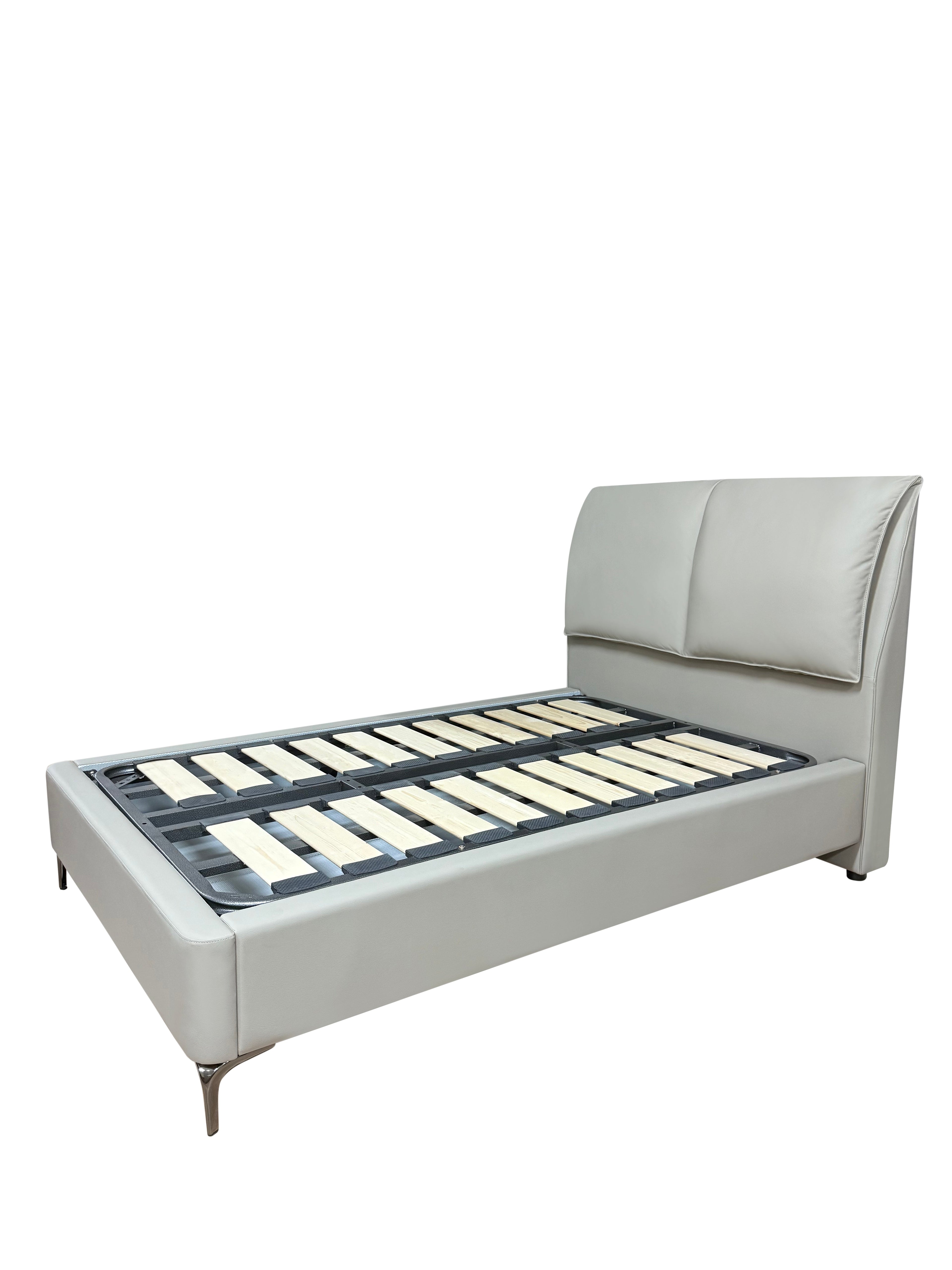 (陳列品)鋼腳皮床架