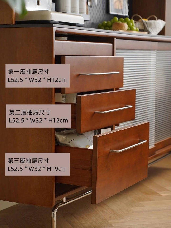 Dazzling perforated board sideboard