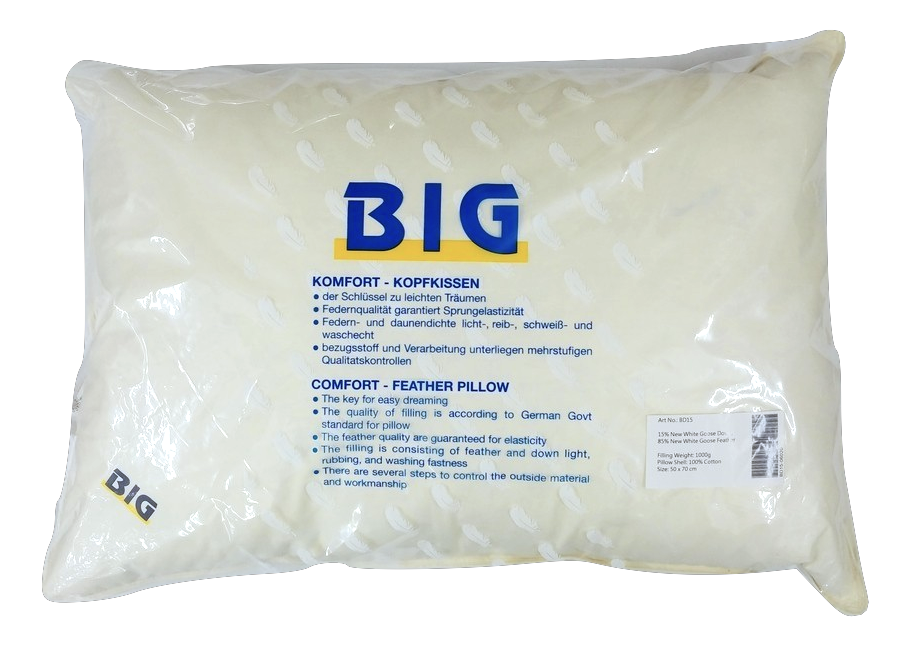 BIG 35%白鵝羽絨枕
