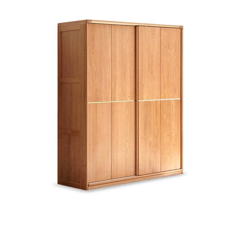 Cherry solid wood wardrobe