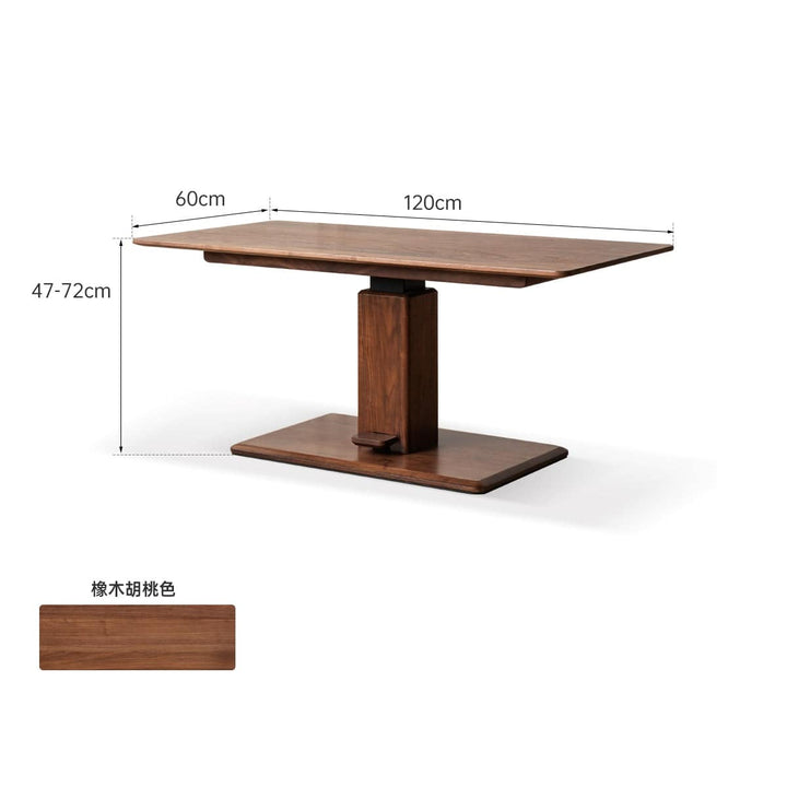 Aosta Adjustable Table Coffee Table⇄Dining Table