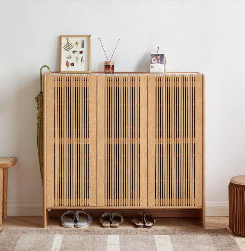 Sintered Stone Surface Shoe Cabinet with light  