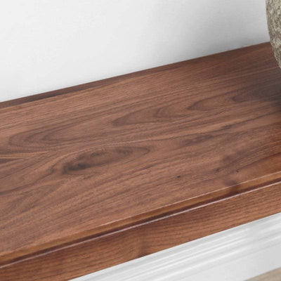 Bishop walnut wood bench