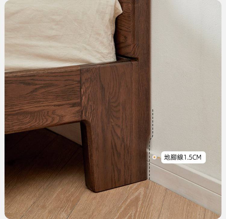 Rotterdam oak solid wood bed frame (can be customized)