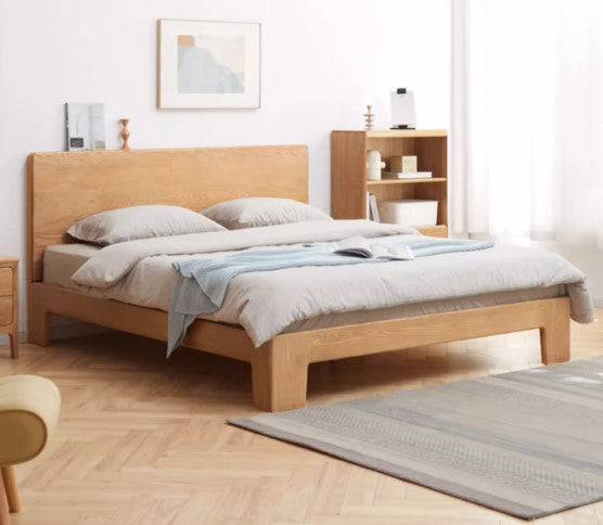 Rotterdam oak solid wood bed frame (can be customized)