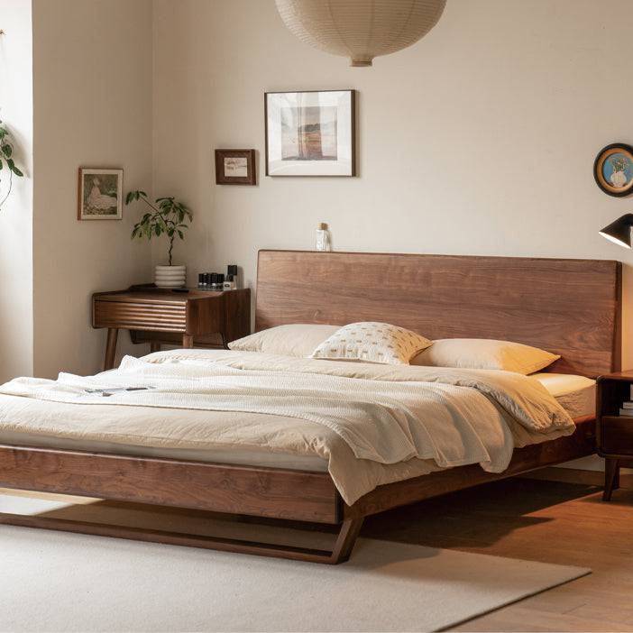 Walnut Floating Bed