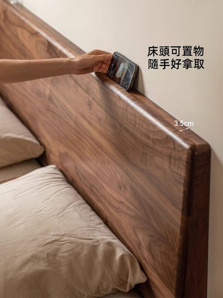 Walnut Floating Bed