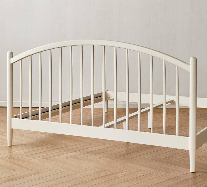 White Lily solid wood bed frame