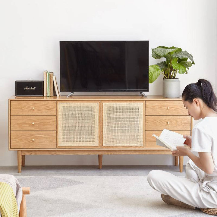 Rattan Bedroom TV Cabinet