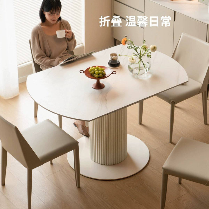 Yaba Round Extendable Dining Table