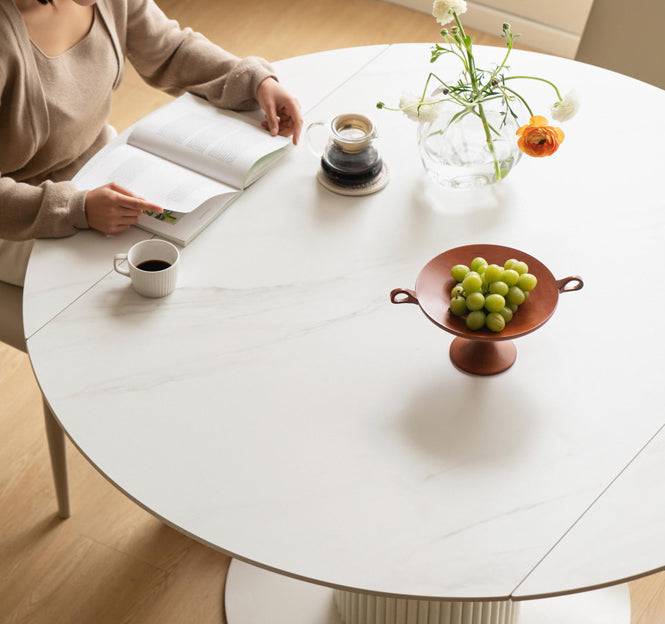 Yaba Round Extendable Dining Table