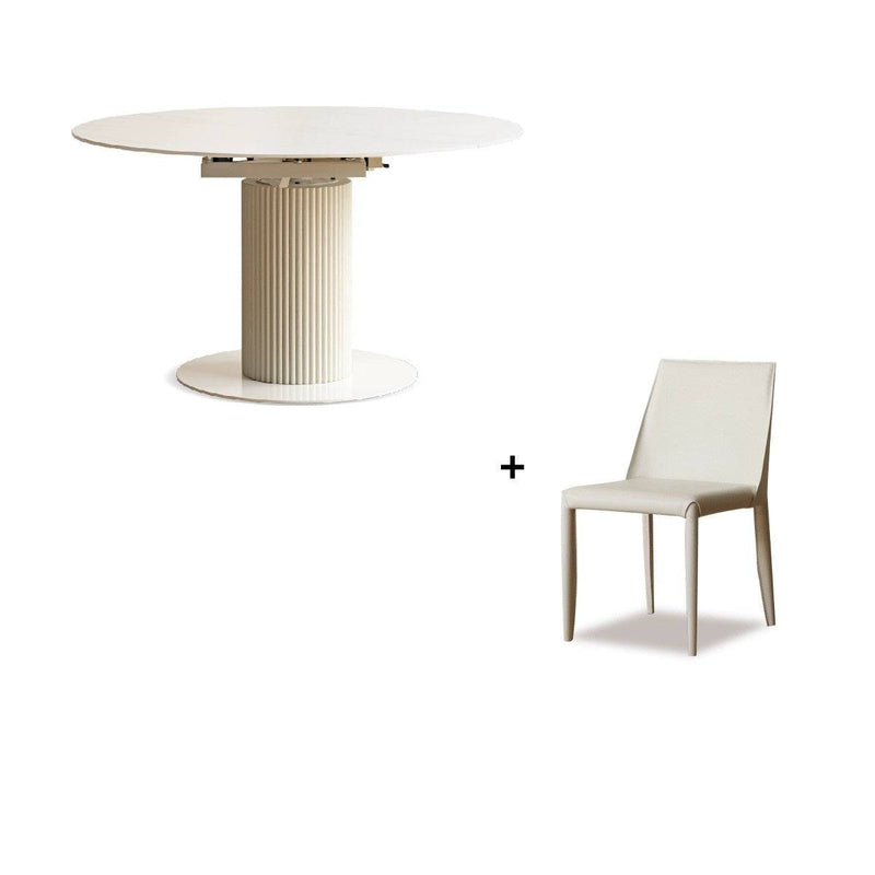 Yaba Round Extendable Dining Table