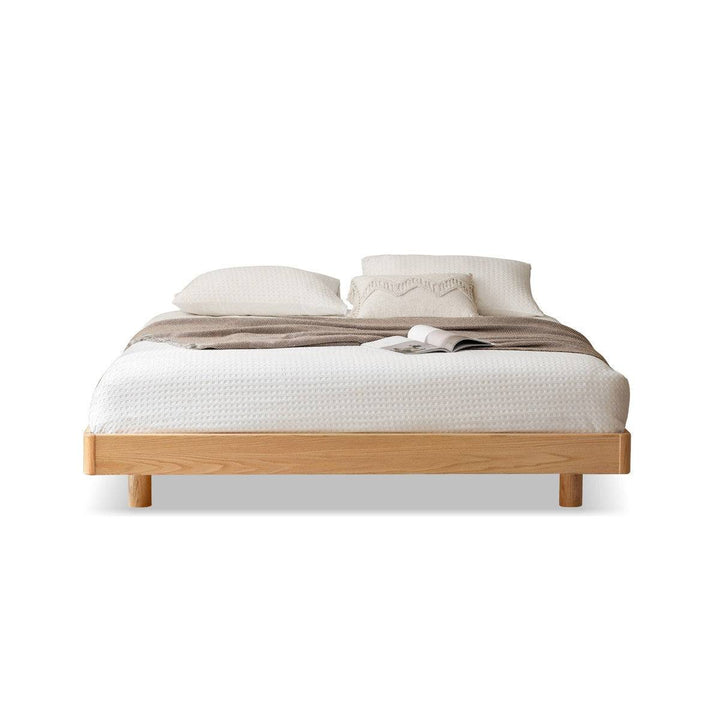 Knight solid wood bed frame with light (Can Tailor Made)