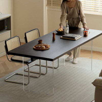 Smoky Dark Floating Dining Table