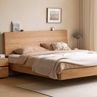 Hval solid wood Floating Bed