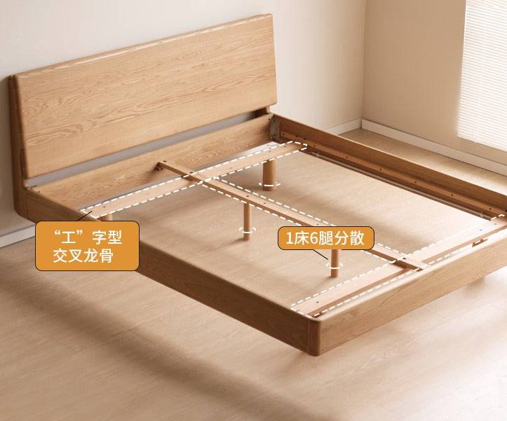 Hval solid wood Floating Bed