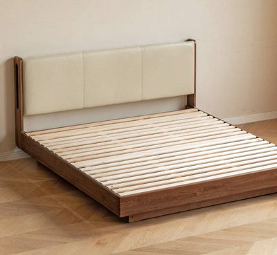 Stary leather bedside hydraulic bed