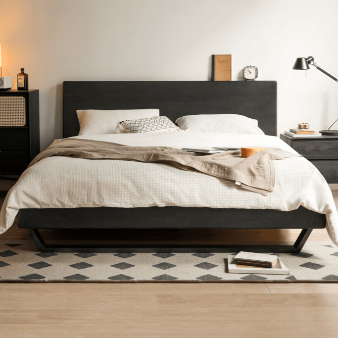 Smoky Dark Floating Bed  