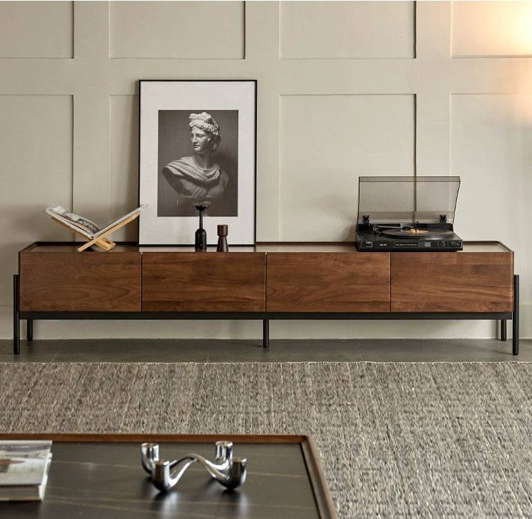 Aosta walnut simple TV cabinet