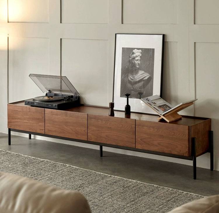 Aosta walnut simple TV cabinet