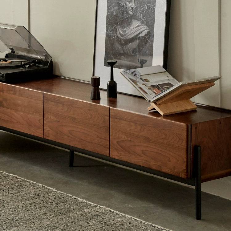 Aosta walnut simple TV cabinet