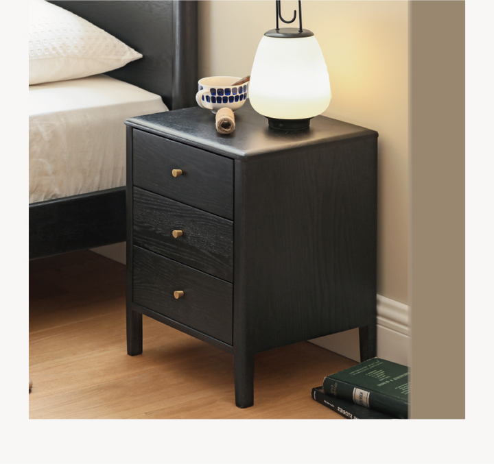 Smoky Dark Bedside Cabinet  