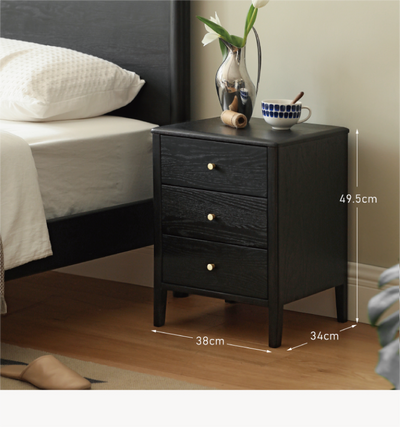 Smoky Dark Bedside Cabinet  