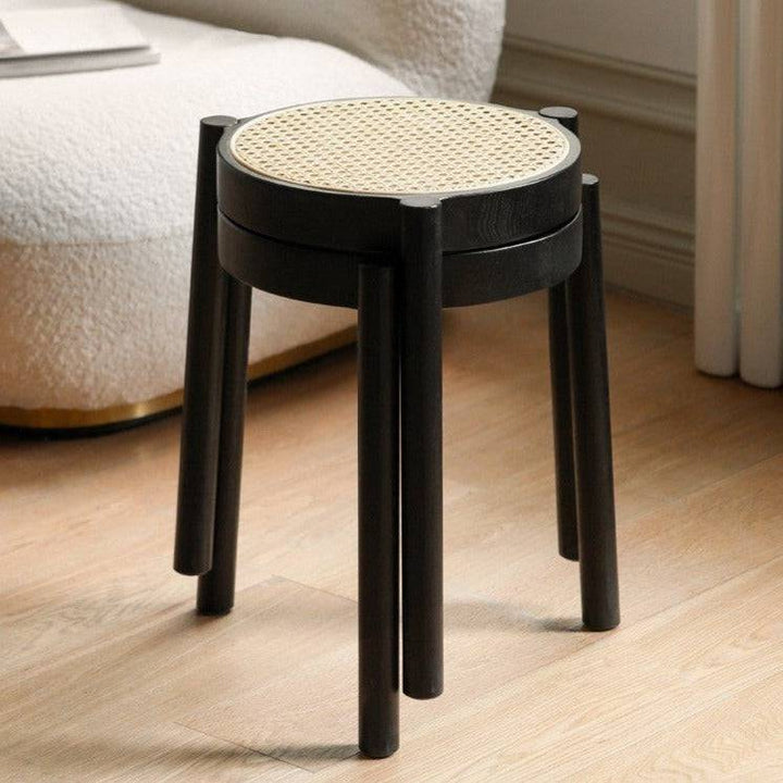 Rattan Round Stool  