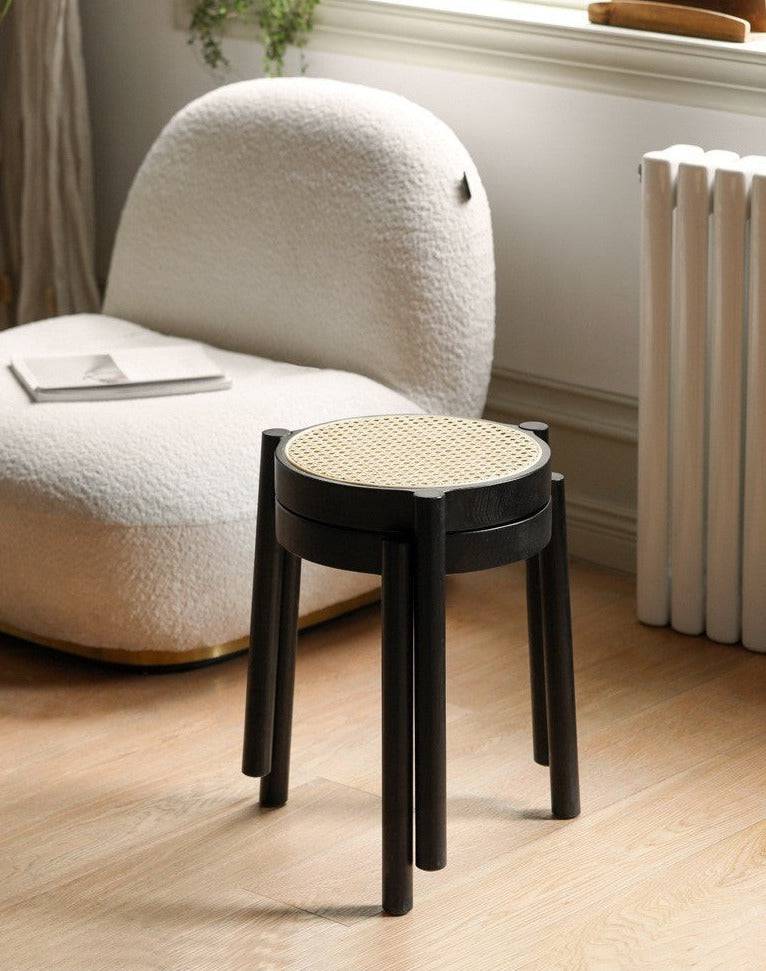 Rattan Round Stool  