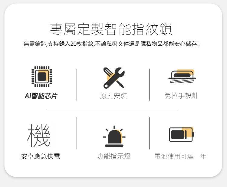 Walnut 無線充電帶鎖床頭櫃