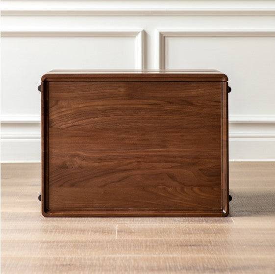 Walnut Two Drawers Nightstand