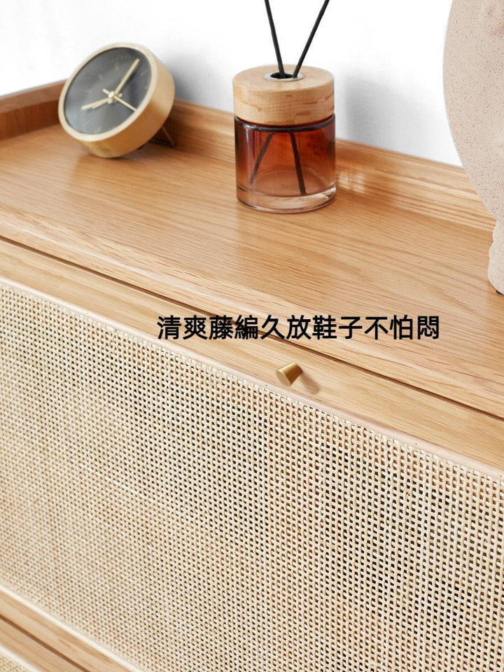 Rattan Thin Shoe Cabinet