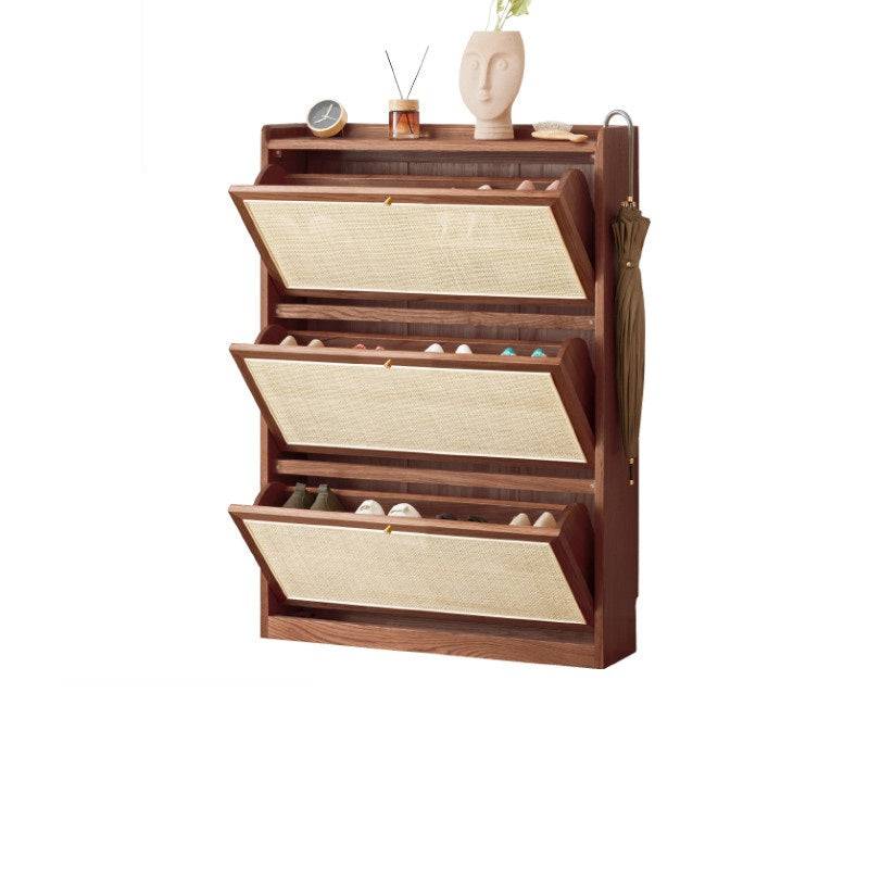 Rattan Thin Shoe Cabinet