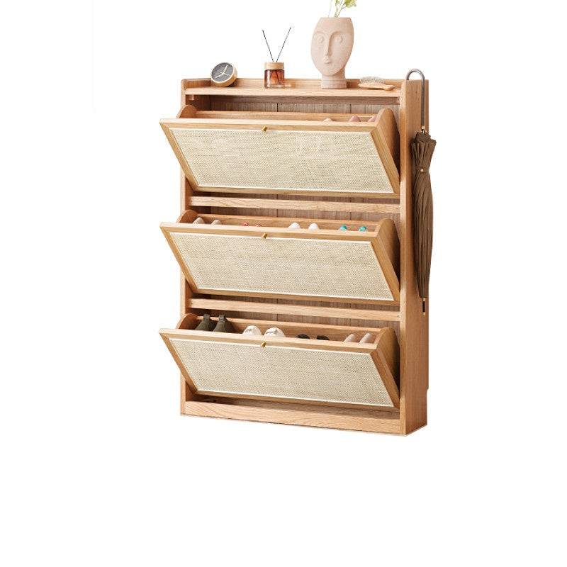 Rattan Thin Shoe Cabinet