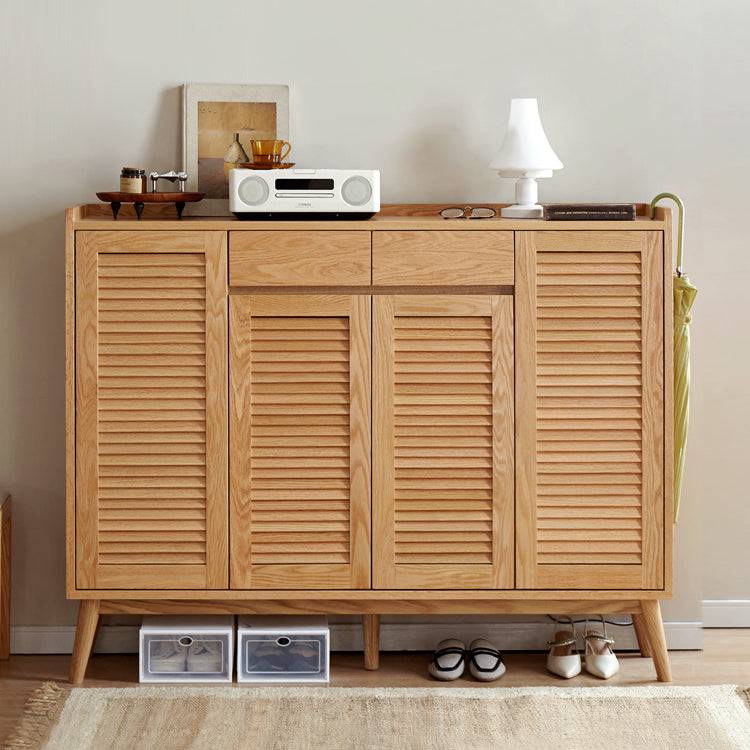 Berlin oak shoe cabinet