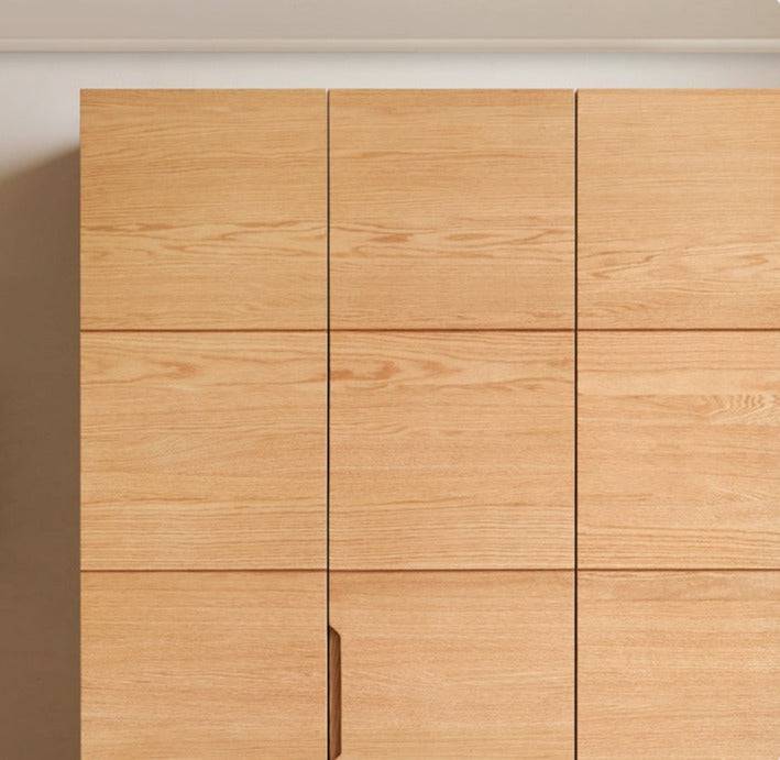 Cubic solid wood wardrobe