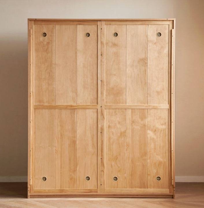 Cubic solid wood wardrobe