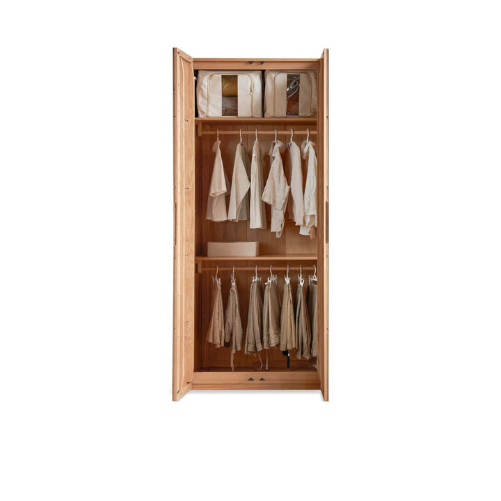 Cubic solid wood wardrobe