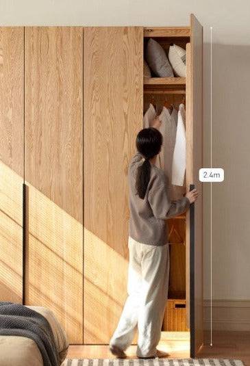 Victor solid wood combine wardrobe