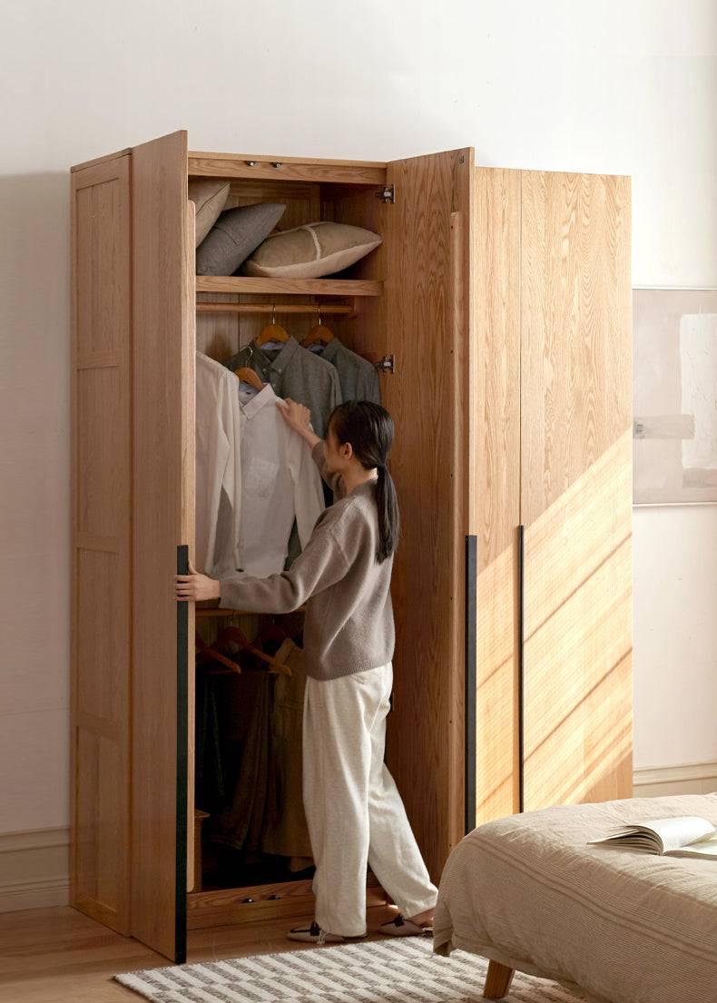 Victor solid wood combine wardrobe