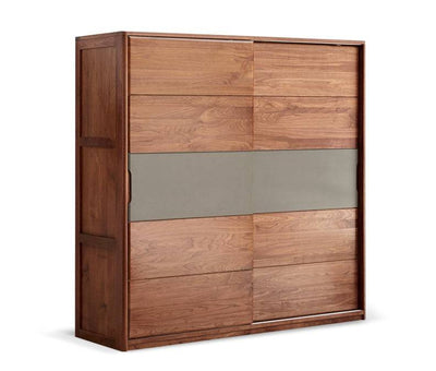 WALNUT Slidedoor Wardrobe  