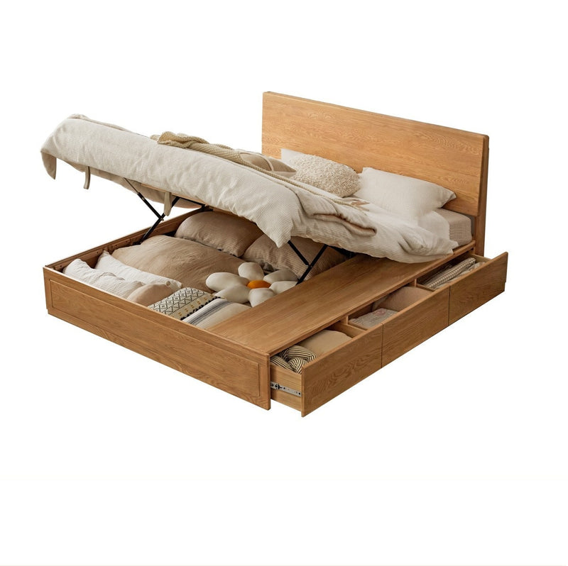 Rhine hydraulic bed frame with drawers