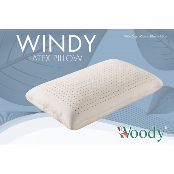 Woody - Malaysia 100% All Natural Latex Pillow Traditional